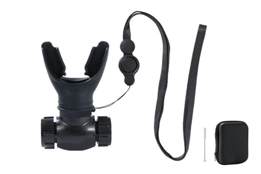 Respiratory Trainer Compact Lung Exercise Device Breathing Trainer -Black V1308-DSZKI-175-2