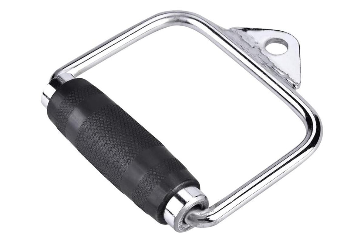 Single D Stirrup Handle with Rubber Grips for Cable Exercise Equipment V1308-DSZKI-176