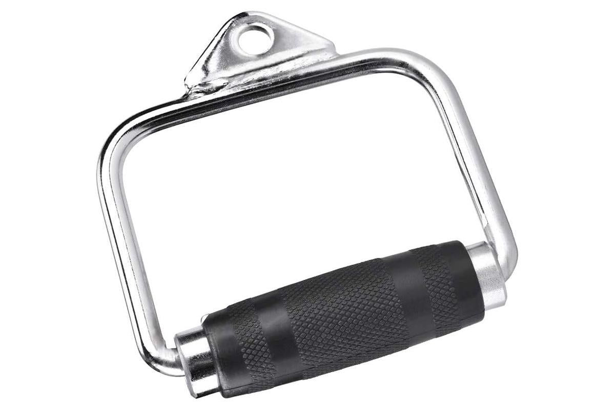 Single D Stirrup Handle with Rubber Grips for Cable Exercise Equipment V1308-DSZKI-176