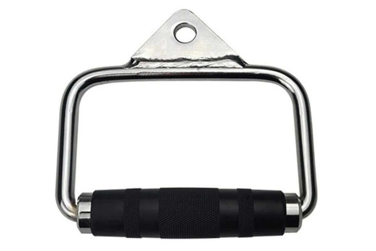 Single D Stirrup Handle with Rubber Grips for Cable Exercise Equipment V1308-DSZKI-176