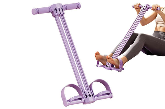 Pedal Resistance Band with Handles Adjustable Detachable Multifunction Pedal Resistance Band for Abs Arms V1308-DSZKI-178-2