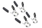 4 Pack 25mm Barbell Spring Clips Gym Weight Lifting Clamps for Dumbbell Bar Lock V1308-DSZKI-180