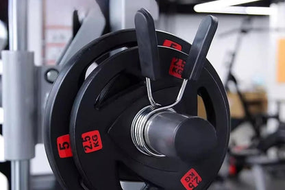4 Pack 25mm Barbell Spring Clips Gym Weight Lifting Clamps for Dumbbell Bar Lock V1308-DSZKI-180
