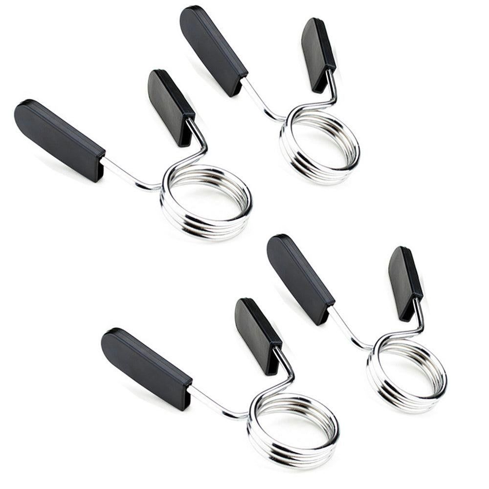 4 Pack 25mm Barbell Spring Clips Gym Weight Lifting Clamps for Dumbbell Bar Lock V1308-DSZKI-180