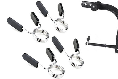 4 Pack 25mm Barbell Spring Clips Gym Weight Lifting Clamps for Dumbbell Bar Lock V1308-DSZKI-180