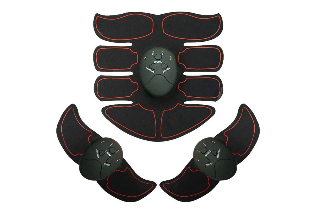 3Pcs Muscle Training ABS Stimulator Stimulator -Red V1308-DSZKI-182-2