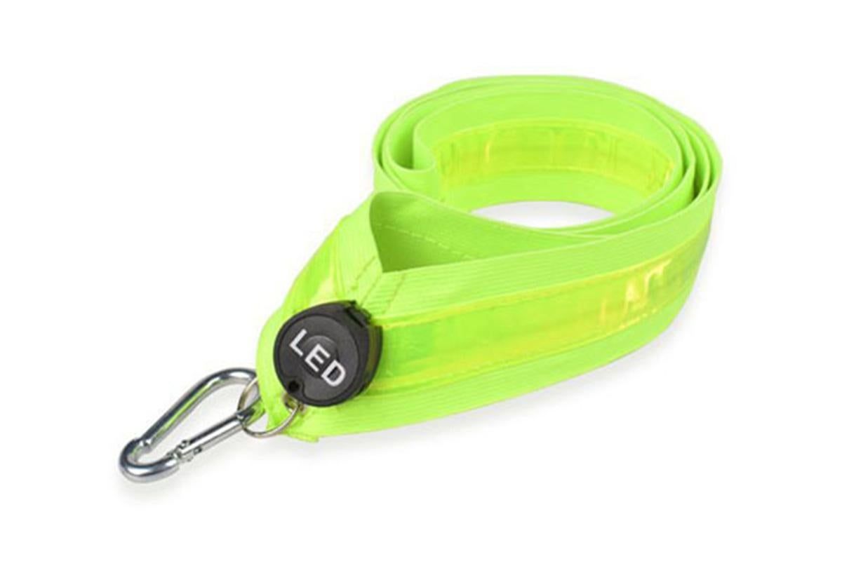Rechargeable Running Gear LED Reflective Belt Sash Professional Safety Gear Safety Belt -Green V1308-DSZKI-183-1