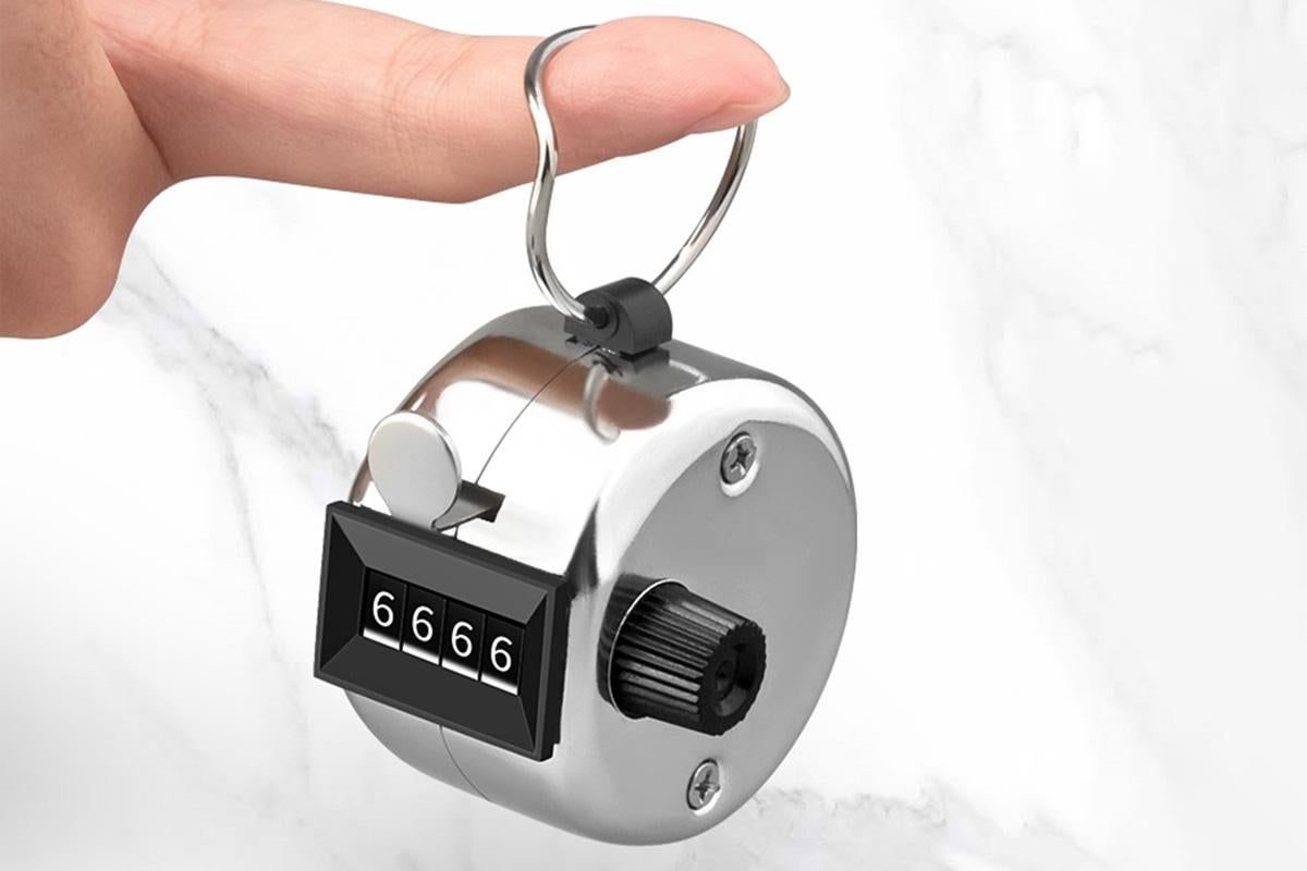 4 Digit Number Clicker Golf Hand Tally Counter V1308-DSZKI-193