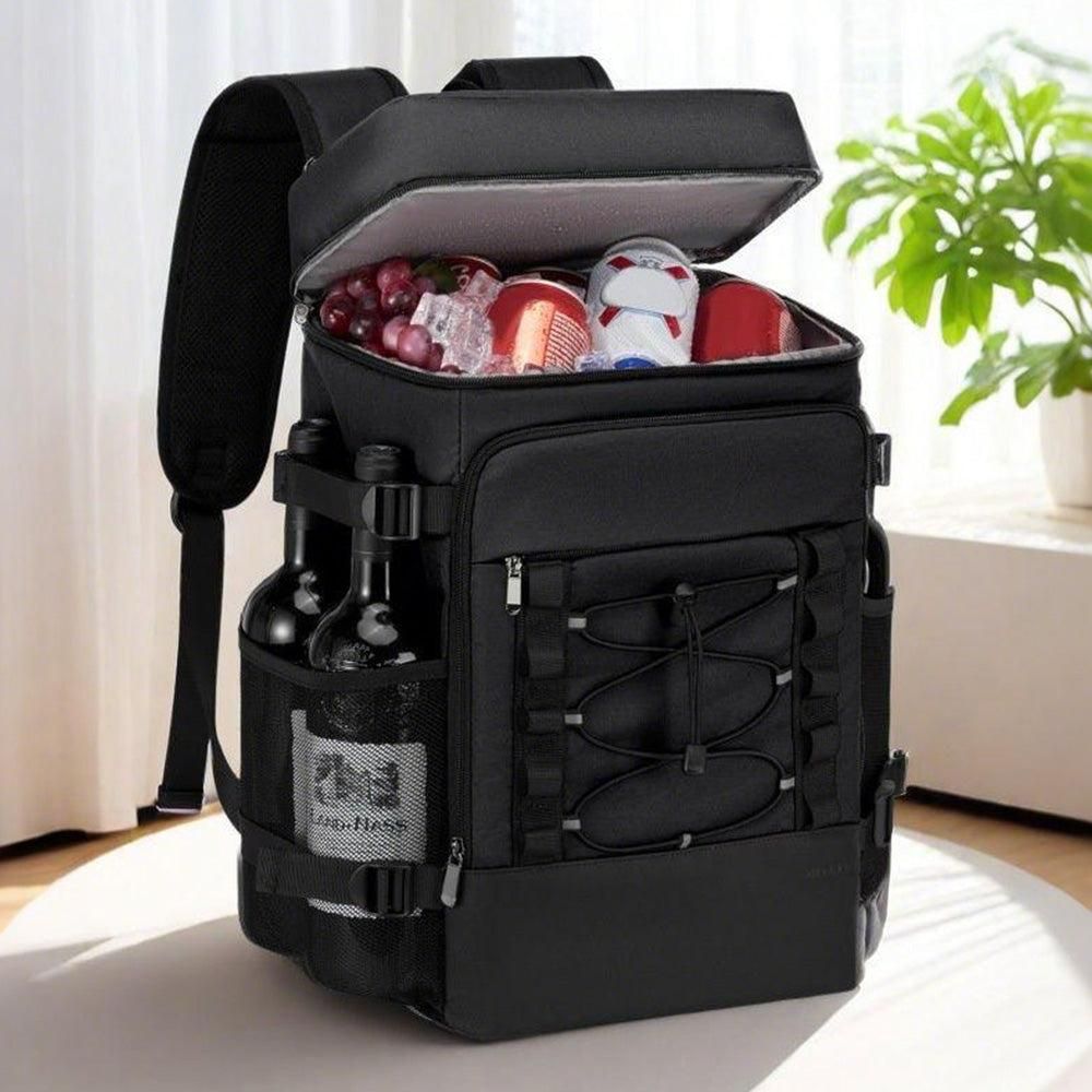 25L Insulated Cooler Backpack Freshness Preservation Backpack - Black V1308-DSZKI-203-1