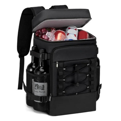 25L Insulated Cooler Backpack Freshness Preservation Backpack - Black V1308-DSZKI-203-1