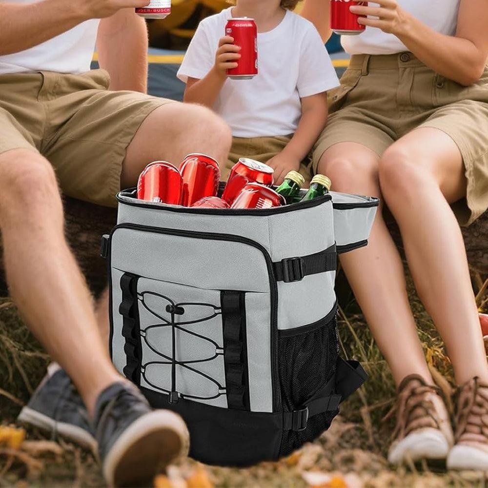25L Insulated Cooler Backpack Freshness Preservation Backpack - Grey V1308-DSZKI-203-2