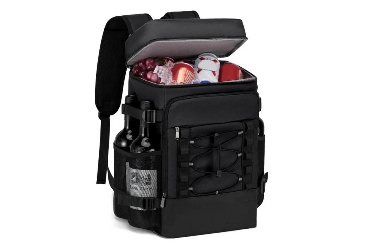 25L Insulated Cooler Backpack Freshness Preservation Backpack - Grey V1308-DSZKI-203-2