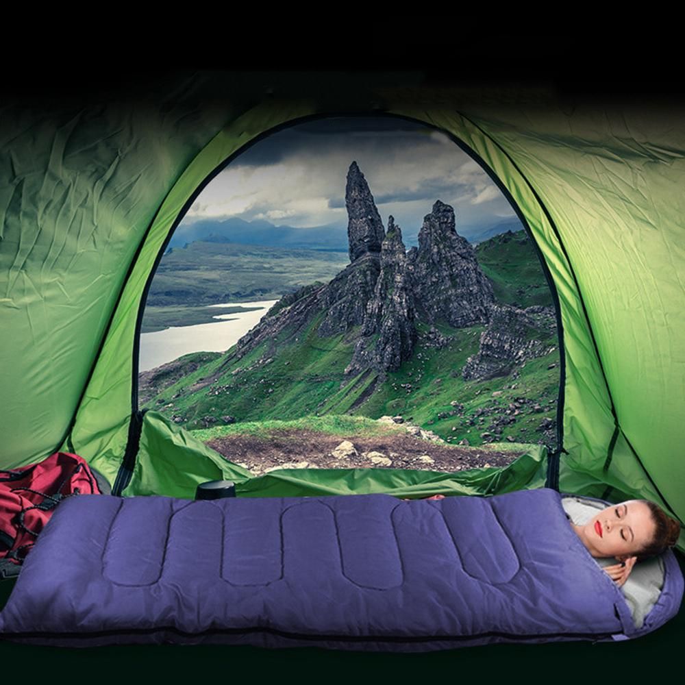 Single Outdoor Camping Envelope Sleeping Bag V1308-DSZKI-204-2