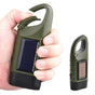 Hand Crank Solar Powered Emergency LED Flashlight - Rechargeable Light Military Green V1308-DSZKI-205