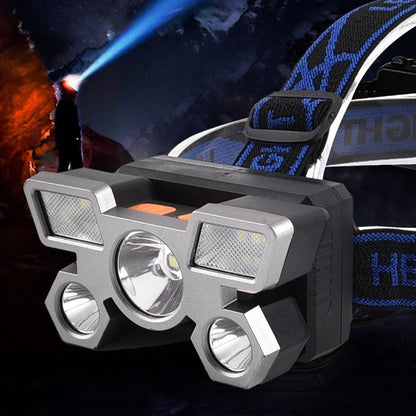 USB Rechargeable LED Headlamp with 4 Modes for Camping Fishing & Outdoor V1308-DSZKI-208