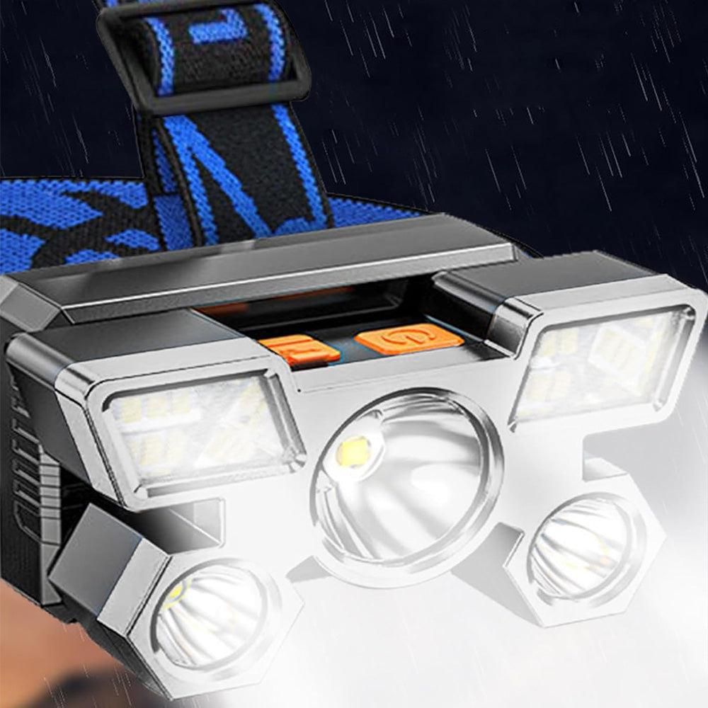 USB Rechargeable LED Headlamp with 4 Modes for Camping Fishing & Outdoor V1308-DSZKI-208