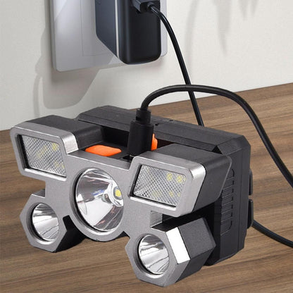 USB Rechargeable LED Headlamp with 4 Modes for Camping Fishing & Outdoor V1308-DSZKI-208
