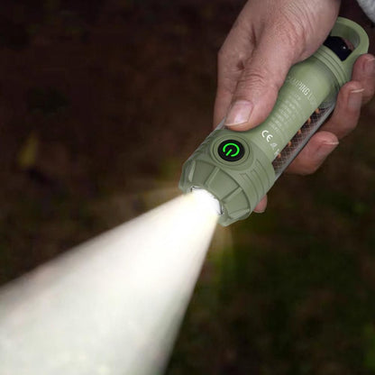 LED Camping Keychain Light - Mini Lantern with Hook for Outdoor Use Blackish Green V1308-DSZKI-209-1