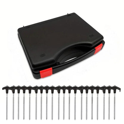 20PCS Galvanized Steel Camping Tent Pegs Ground Stakes for Hiking Outdoors V1308-DSZKI-211