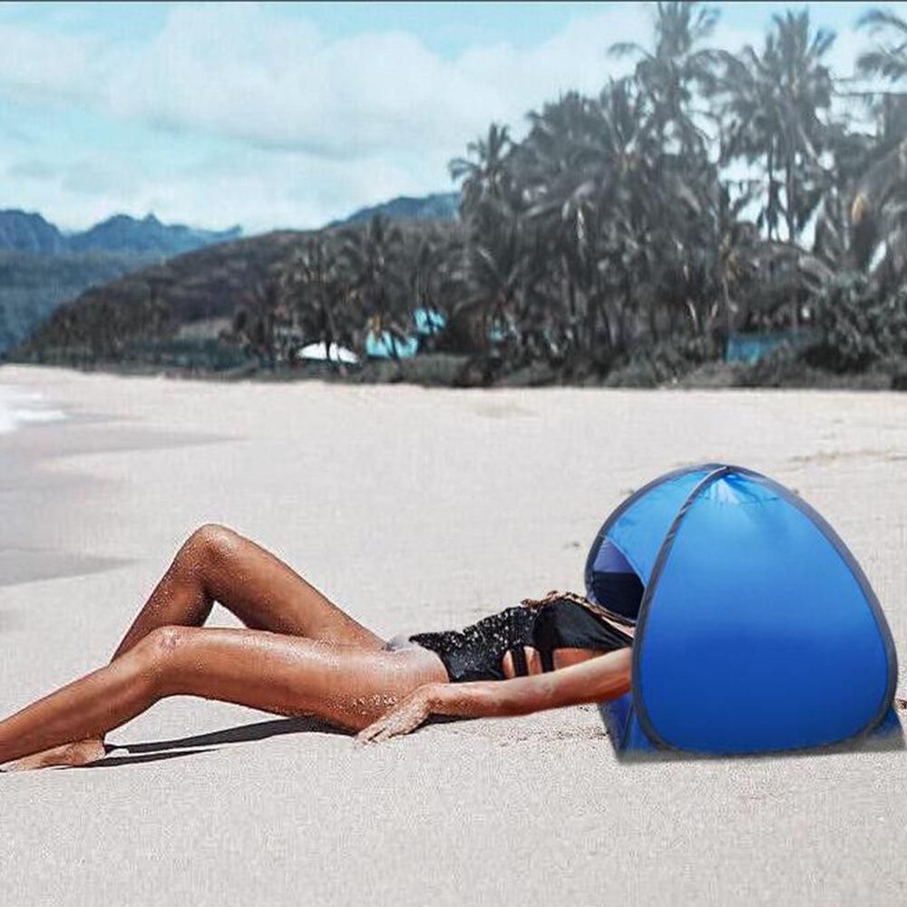 Mini Beach Headrest Tent UV Protection Sun Shelters Blue V1308-DSZKI-212