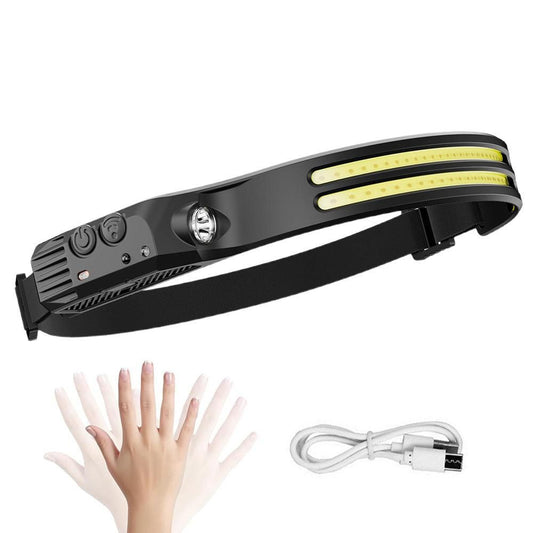 Rechargeable Head Torch Motion Sensor USB Headlamp for Outdoor Activities V1308-DSZKI-214