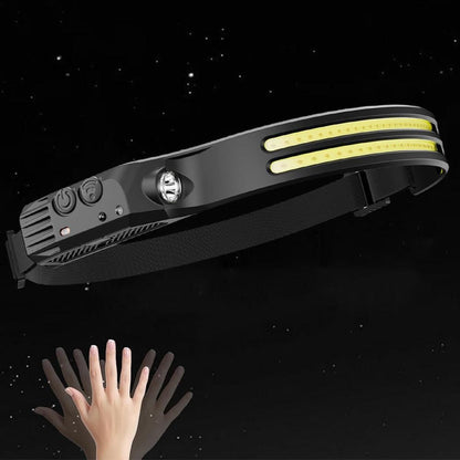 Rechargeable Head Torch Motion Sensor USB Headlamp for Outdoor Activities V1308-DSZKI-214