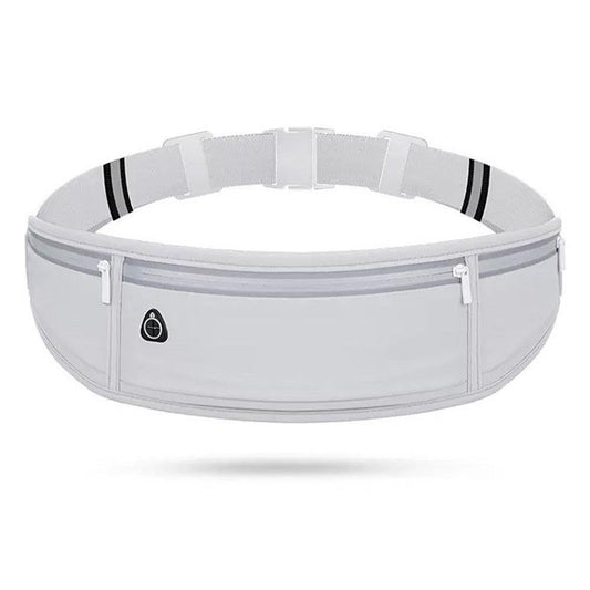 Running Belt Waist Pack Ultra Light Water Resistant Fitness Belt Waist Bag Light Gray V1308-DSZKI-215-1