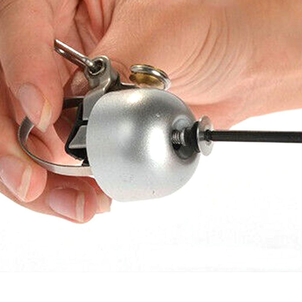 Retro Bike Bell Copper Crisp Cycling Bicycle Handlebar Bell Alarm Ring Sliver V1308-DSZKI-218-1