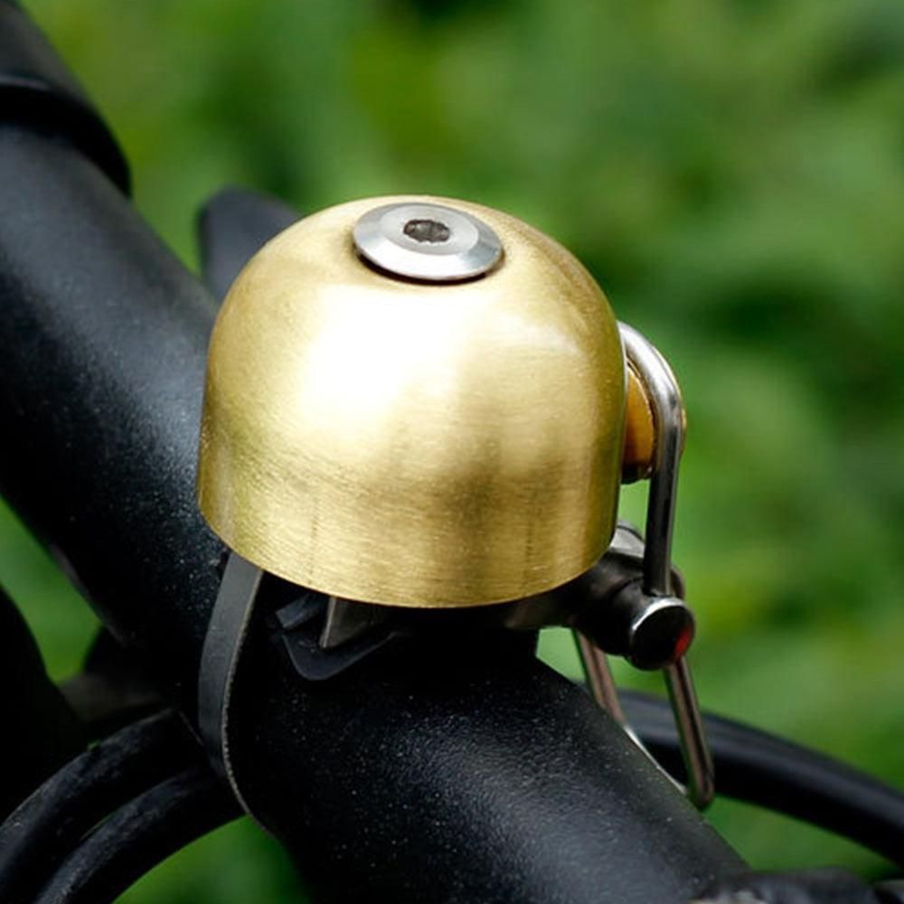 Retro Bike Bell Copper Crisp Cycling Bicycle Handlebar Bell Alarm Ring Gold V1308-DSZKI-218-3
