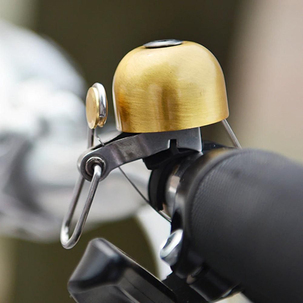 Retro Bike Bell Copper Crisp Cycling Bicycle Handlebar Bell Alarm Ring Gold V1308-DSZKI-218-3