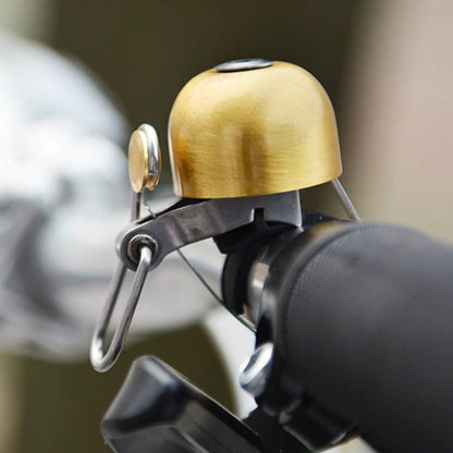 Retro Bike Bell Copper Crisp Cycling Bicycle Handlebar Bell Alarm Ring Gold V1308-DSZKI-218-3