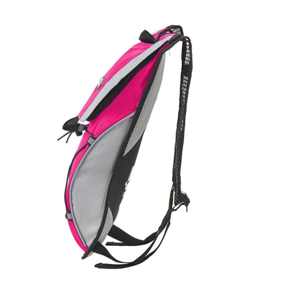 Hydration Backpack Pack with 2L Water Bladder Water Rucksack Backpack for Hiking Running Biking Pink V1308-DSZKI-221-1