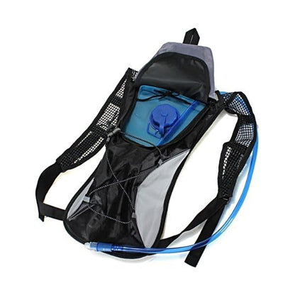 Hydration Backpack Pack with 2L Water Bladder Water Rucksack Backpack for Hiking Running Biking Black V1308-DSZKI-221-2