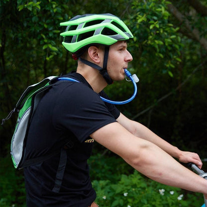 Hydration Backpack Pack with 2L Water Bladder Water Rucksack Backpack for Hiking Running Biking Green V1308-DSZKI-221-3
