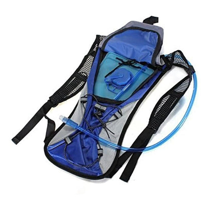 Hydration Backpack Pack with 2L Water Bladder Water Rucksack Backpack for Hiking Running Biking Blue V1308-DSZKI-221-4