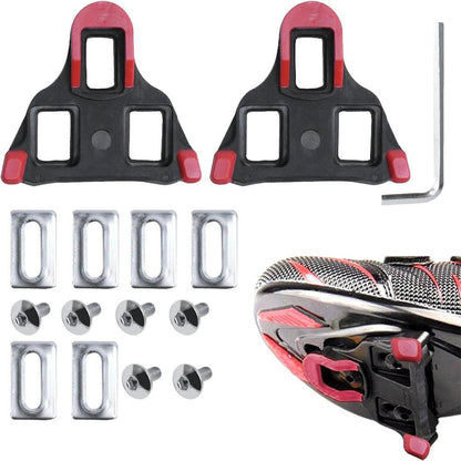 2X Replacement Locking Cycling Pedals Cleat for Road Cycle Red V1308-DSZKI-222-1