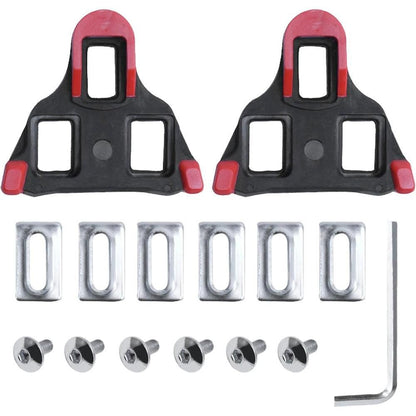 2X Replacement Locking Cycling Pedals Cleat for Road Cycle Red V1308-DSZKI-222-1