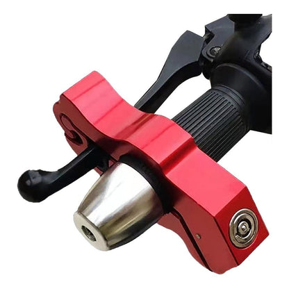 Motorcycle Bicycle Handlebar Anti-Theft Lock Grip Security Accessory Red V1308-DSZKI-224-1