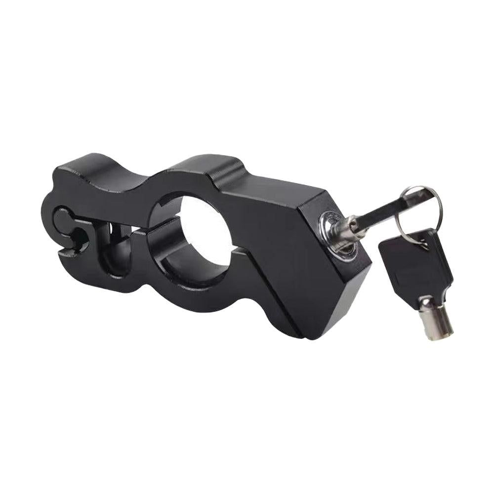 Motorcycle Bicycle Handlebar Anti-Theft Lock Grip Security Accessory Black V1308-DSZKI-224-2