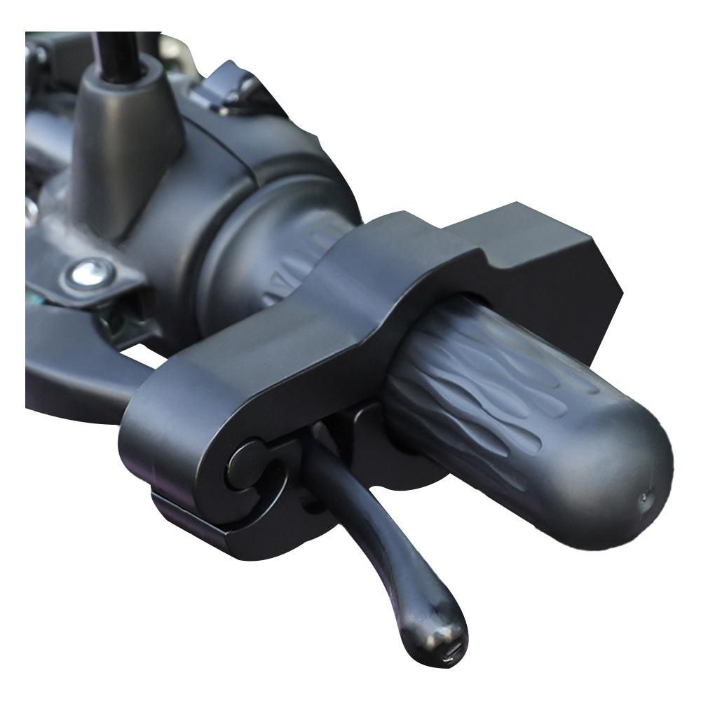 Motorcycle Bicycle Handlebar Anti-Theft Lock Grip Security Accessory Black V1308-DSZKI-224-2