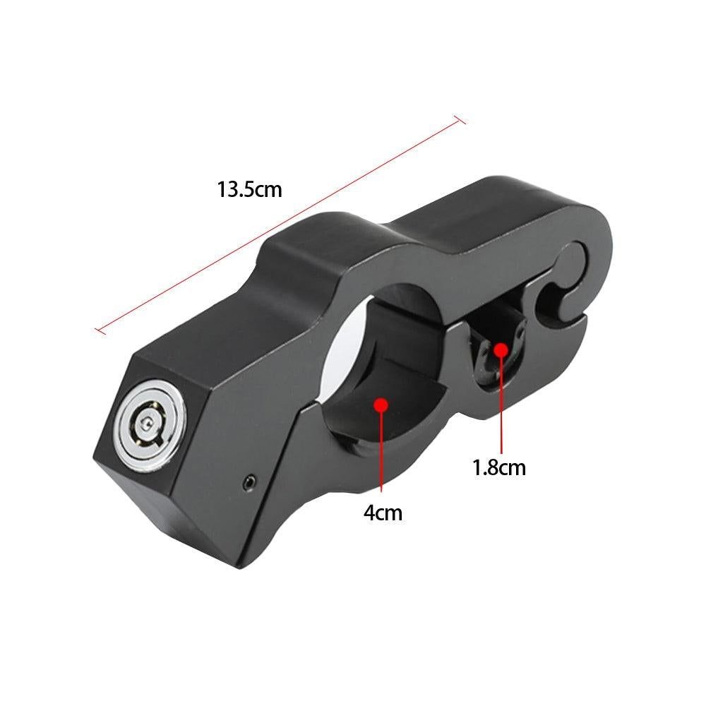 Motorcycle Bicycle Handlebar Anti-Theft Lock Grip Security Accessory Black V1308-DSZKI-224-2