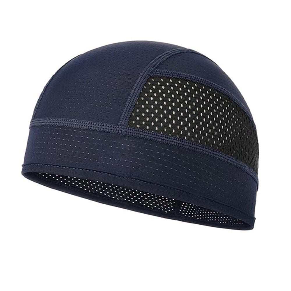 Skull Cap Helmet Liner - Cycling & Motorcycle Cap for Under Helmet Use Navy Blue V1308-DSZKI-225-1