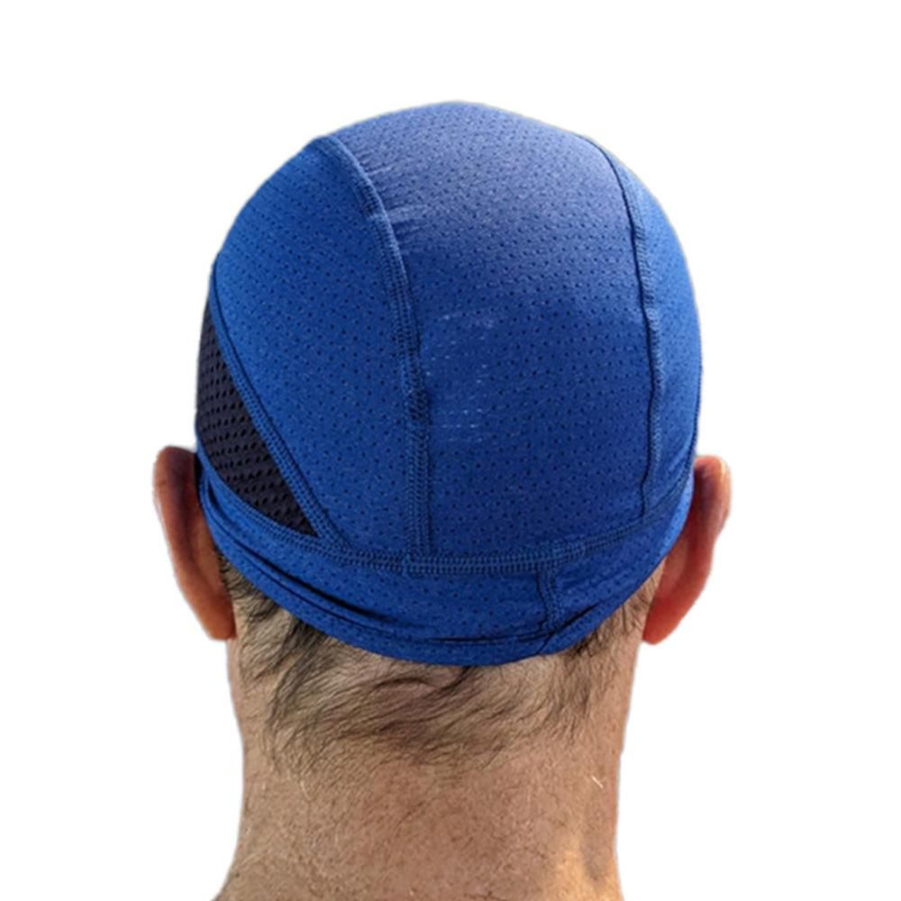Skull Cap Helmet Liner - Cycling & Motorcycle Cap for Under Helmet Use Blue V1308-DSZKI-225-2