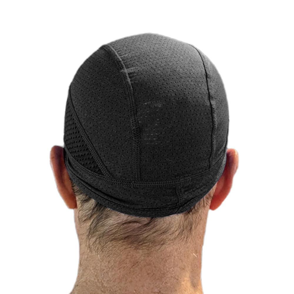 Skull Cap Helmet Liner - Cycling & Motorcycle Cap for Under Helmet Use Black V1308-DSZKI-225-3