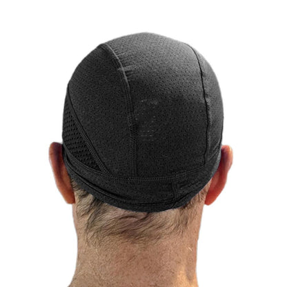 Skull Cap Helmet Liner - Cycling & Motorcycle Cap for Under Helmet Use Black V1308-DSZKI-225-3