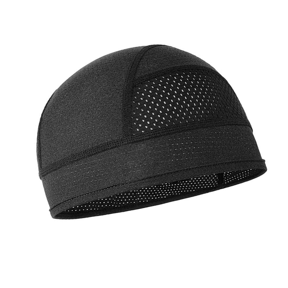 Skull Cap Helmet Liner - Cycling & Motorcycle Cap for Under Helmet Use Black V1308-DSZKI-225-3