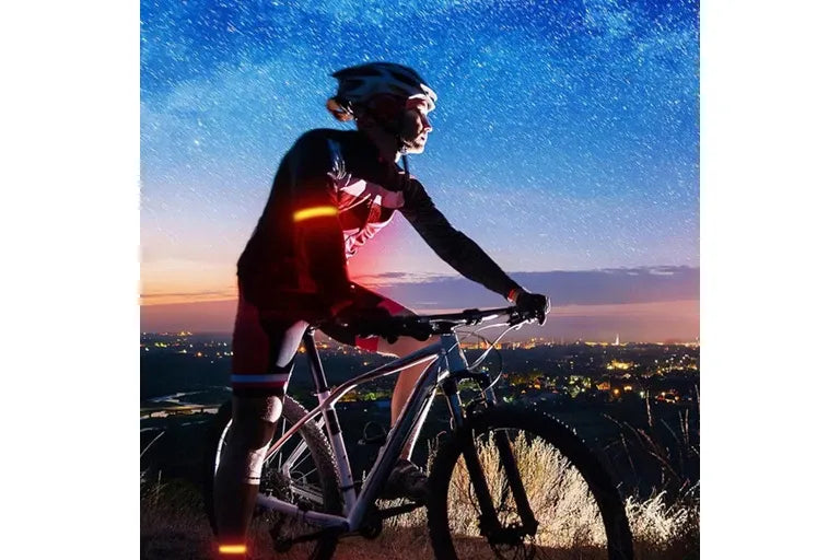 2Pcs Rechargeable Glowing Bracelet LED Slap Wristband Night Running Security Armband Strap Orange V1308-DSZKI-226-1