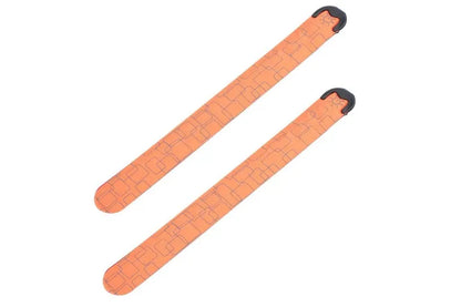 2Pcs Rechargeable Glowing Bracelet LED Slap Wristband Night Running Security Armband Strap Orange V1308-DSZKI-226-1