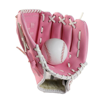 1X Baseball Glove Softball Training Mitt Left Hand Gloves for Adult Pink - M V1308-DSZKI-228-2