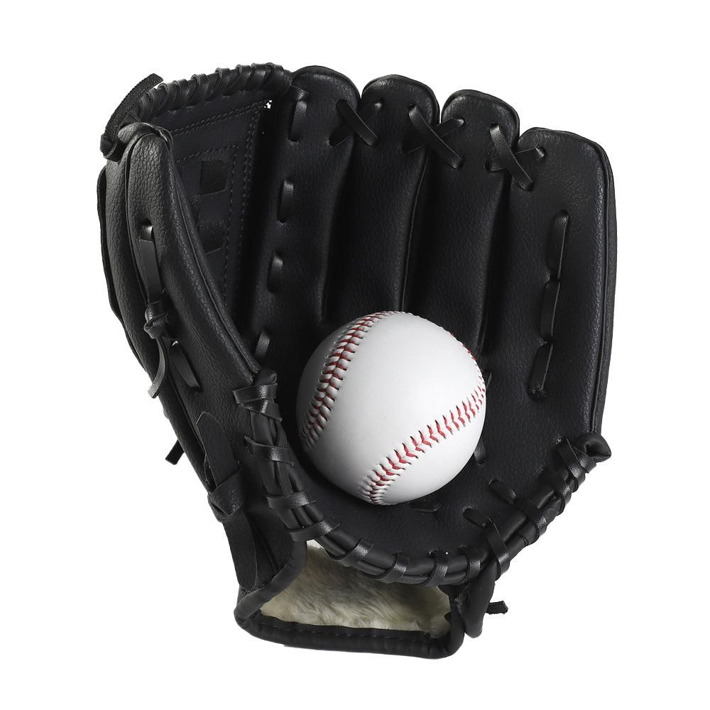 1X Baseball Glove Softball Training Mitt Left Hand Gloves for Adult Black - S V1308-DSZKI-229-1